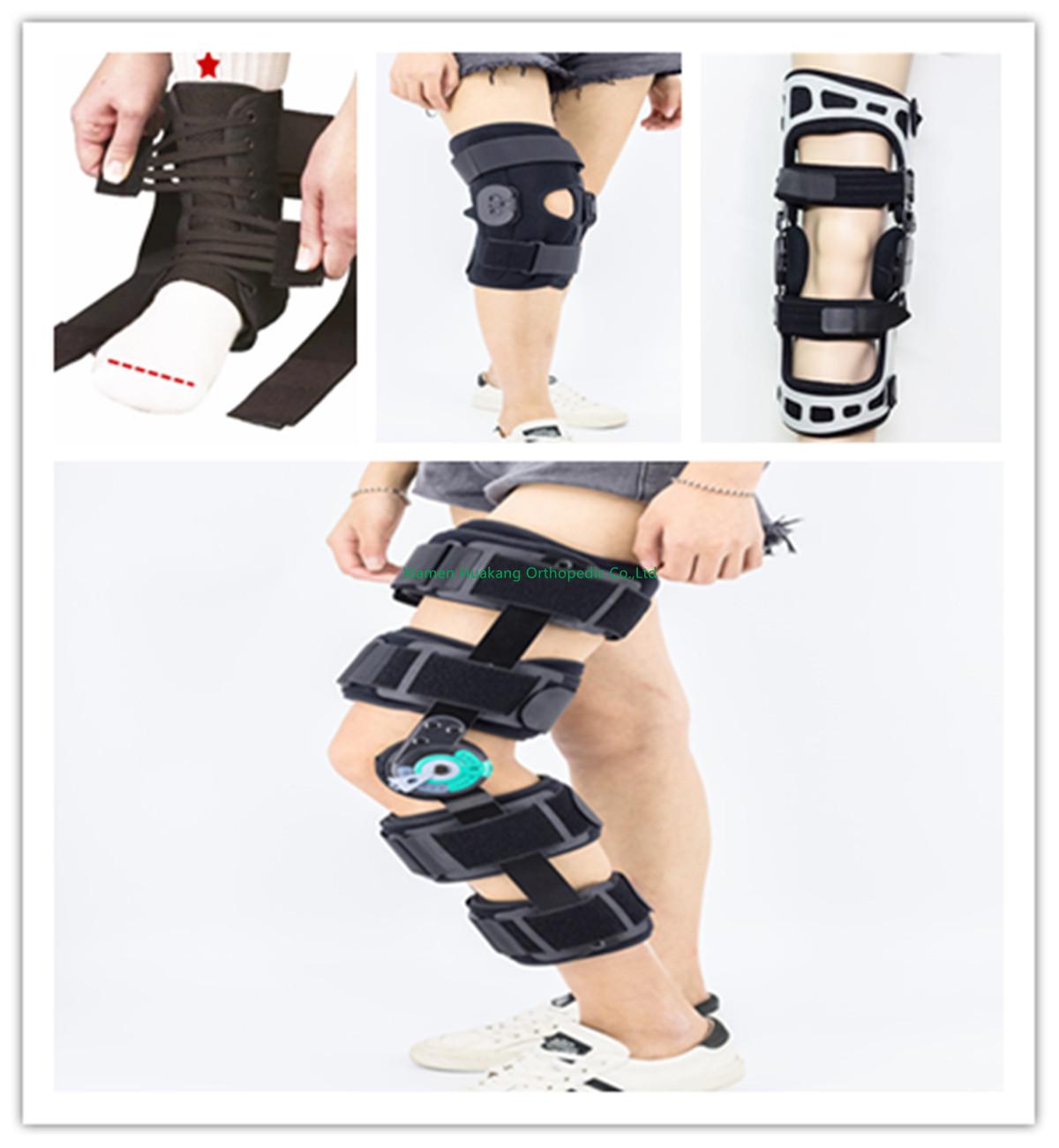 ROM hinged OA knee support brace