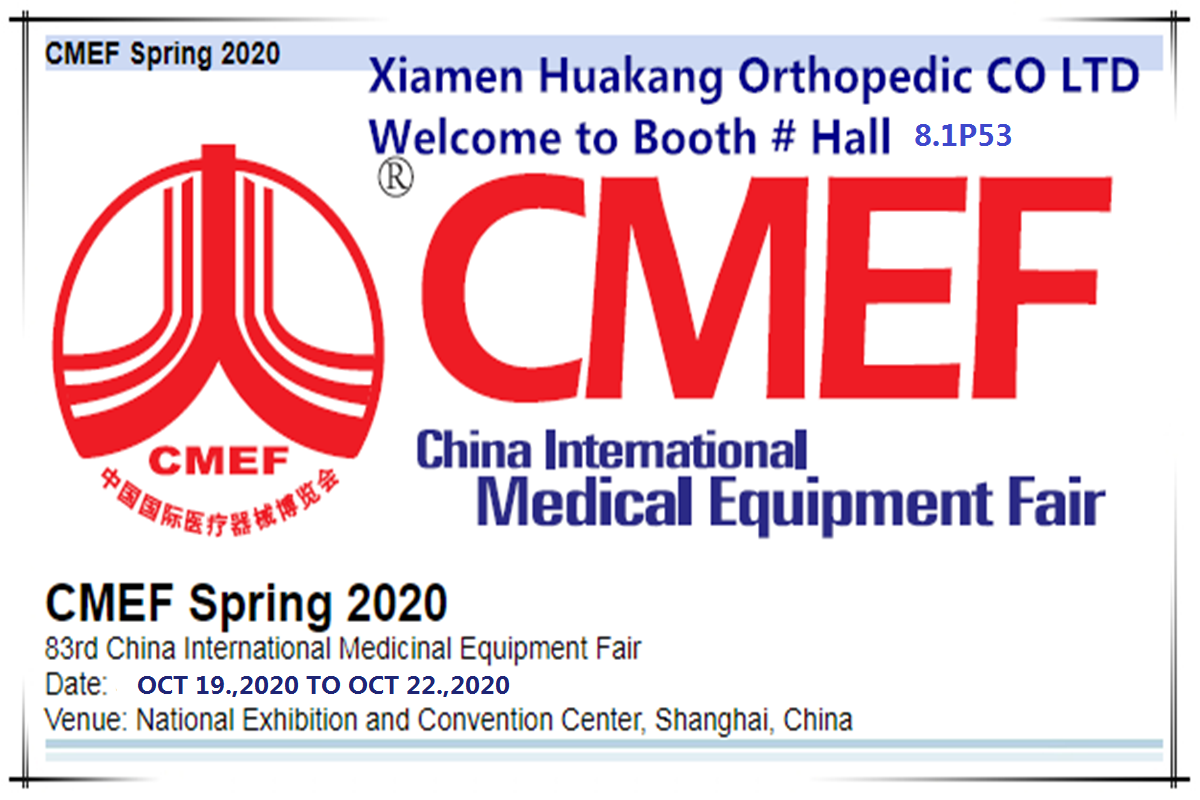 cmef 2020 para aparelhos médicos ortopédicos