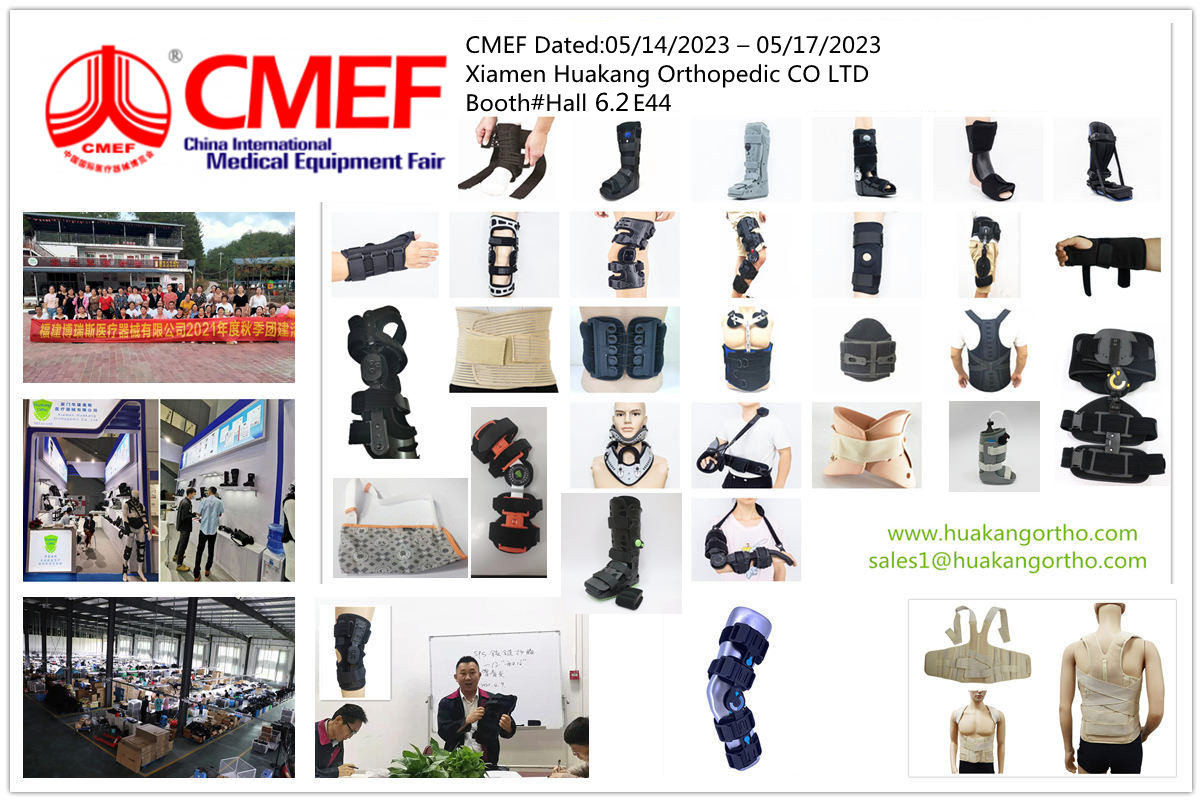 Fabricantes de coletes de reabilitação médica na CMEF 2023